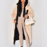 Lang Vinterfrakke med Varm Komfort og Elegant Silhuet