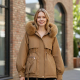 Vinterjakke med Faux Fur Hætte – Komfortabel Varme og Elegant Pasform