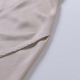 Elegant Spaghetti Strop Maxikjole med Slids og Figursyet Pasform