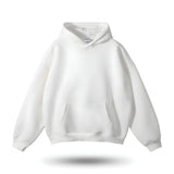 Unisex basic hoodie med kængurulomme og blød fleece