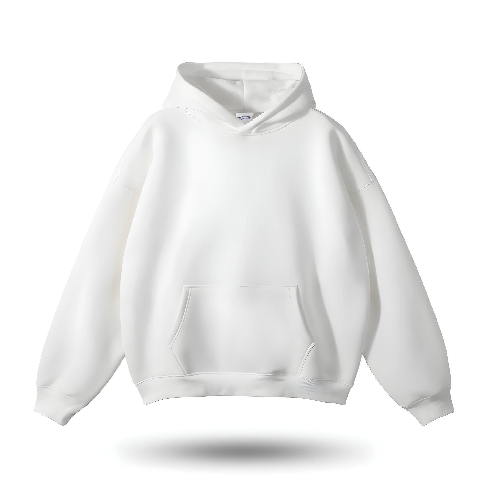 Unisex basic hoodie med kængurulomme og blød fleece