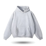 Unisex basic hoodie med kængurulomme og blød fleece