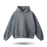 Unisex basic hoodie med kængurulomme og blød fleece