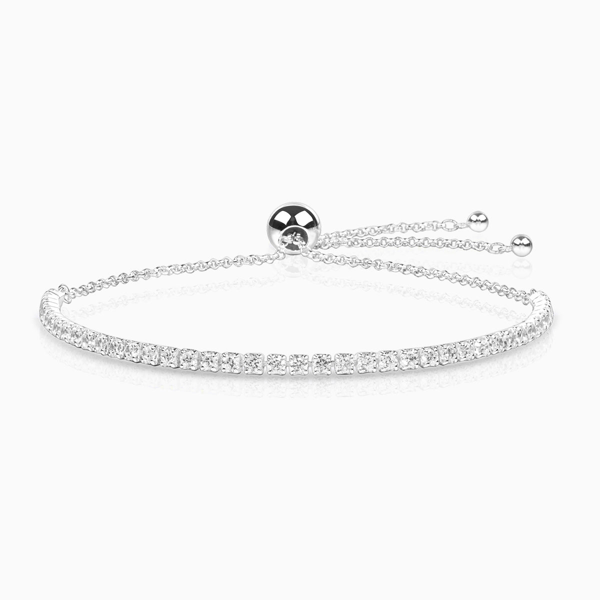 Tennis Slider Armbånd – Skinnende Minimalisme med Justerbar Komfort