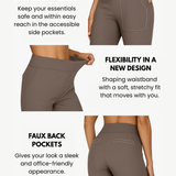 Komfortable wide-leg bukser med stræk og høj talje