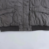 Quiltet Oversized Jakke med Moderne Silhuet