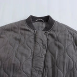 Quiltet Oversized Jakke med Moderne Silhuet