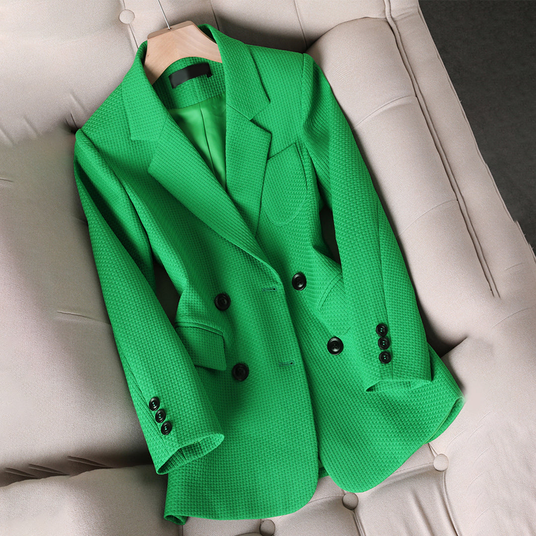 Elegant dame blazer i dobbeltradet design