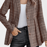 Ternet Blazer med Tailored Pasform – Tidløs Stil til Hverdag og Kontor