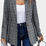 Ternet Blazer med Tailored Pasform – Tidløs Stil til Hverdag og Kontor