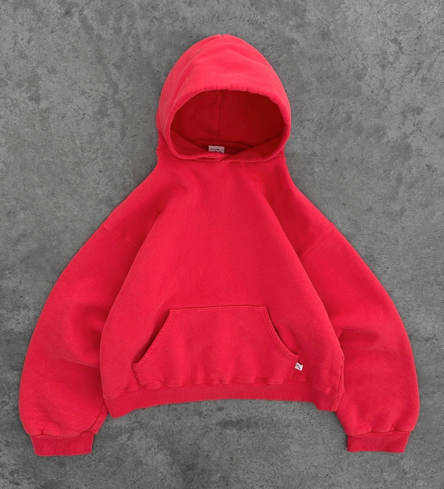 Oversized cropped hoodie med blød kvalitet og trendy pasform