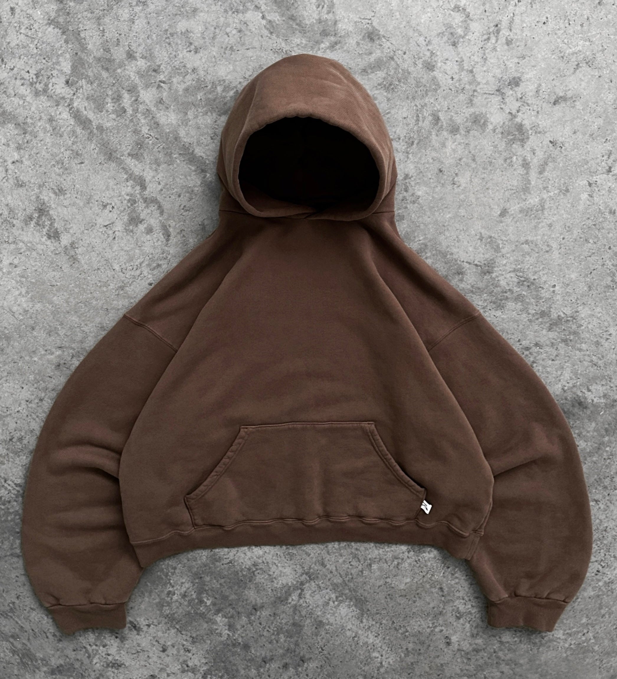 Oversized cropped hoodie med blød kvalitet og trendy pasform