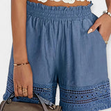 Lette Shorts med Broderet Kant – Afslappet Sommerstil og Komfort