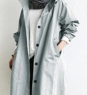 Lang trenchcoat til kvinder – stilfuld og let frakke i moderne design