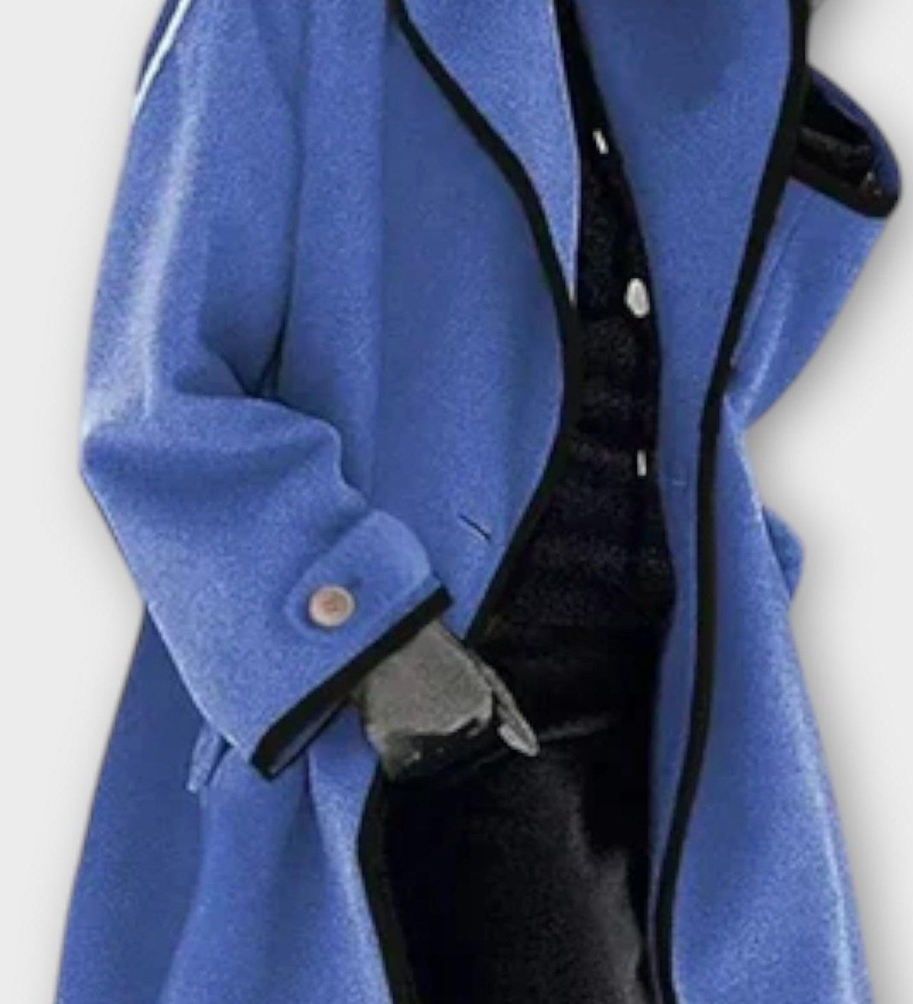 Elegant Blazer Frakke med Kontrastkant – Moderne Snit og Stilrent Look