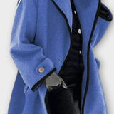 Elegant Blazer Frakke med Kontrastkant – Moderne Snit og Stilrent Look