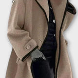 Elegant Blazer Frakke med Kontrastkant – Moderne Snit og Stilrent Look