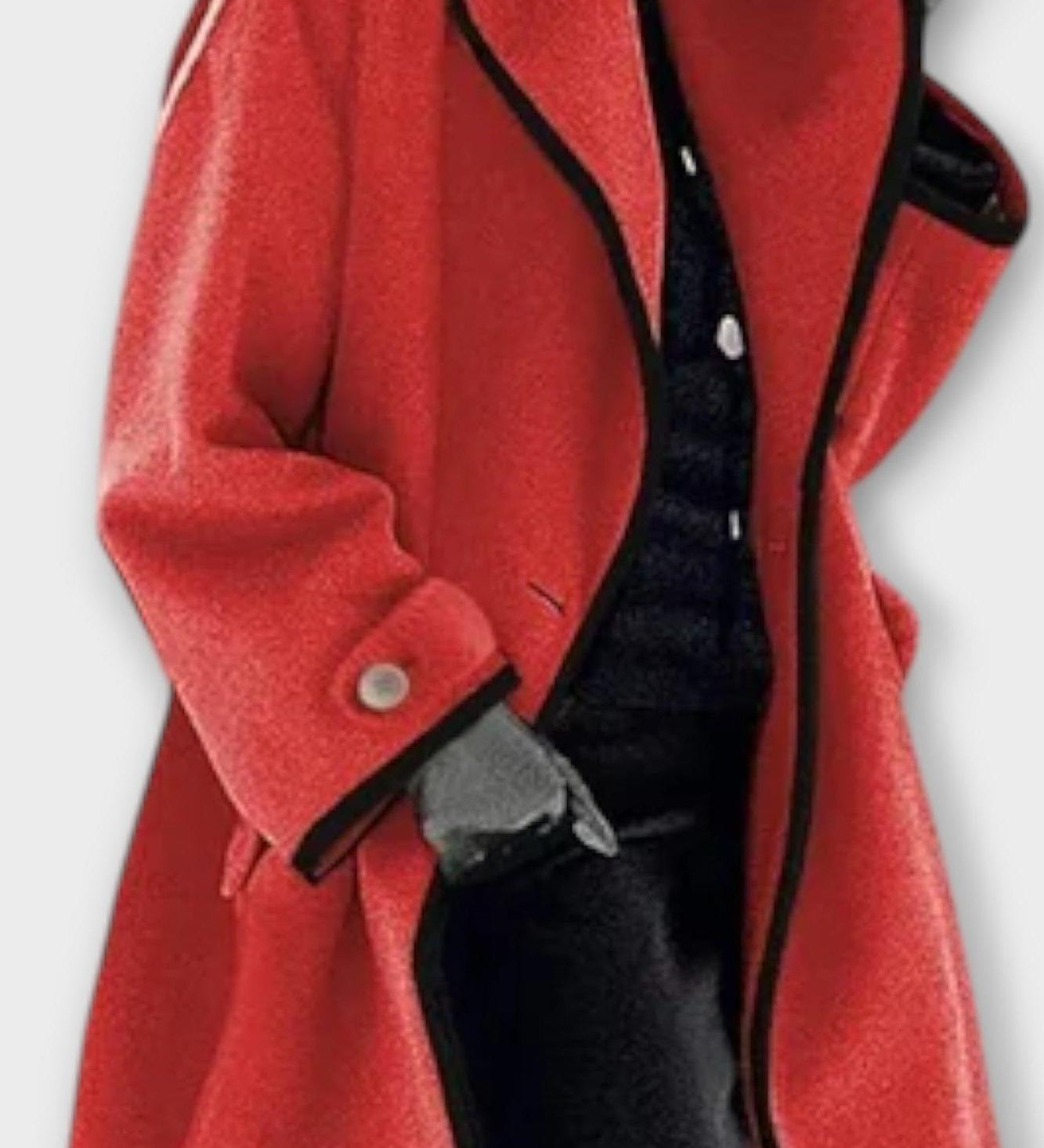Elegant Blazer Frakke med Kontrastkant – Moderne Snit og Stilrent Look