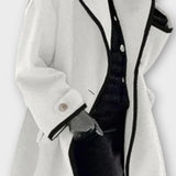 Elegant Blazer Frakke med Kontrastkant – Moderne Snit og Stilrent Look