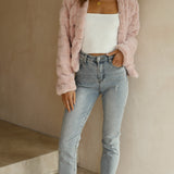 Kort faux fur jakke til kvinder – elegant og blød pelsjakke til hverdag og fest