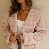 Kort faux fur jakke til kvinder – elegant og blød pelsjakke til hverdag og fest