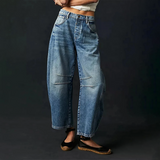Vide Jeansbukser med Høj Talje – Casual Denim Komfort fra XS til 3XL