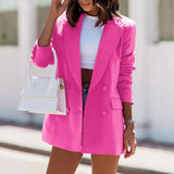 Dobbeltradet Blazer med Casual Fit til Kvinder