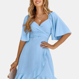 Cocktailkjole Dame Kort Ærme | Elegant Sommerkjole