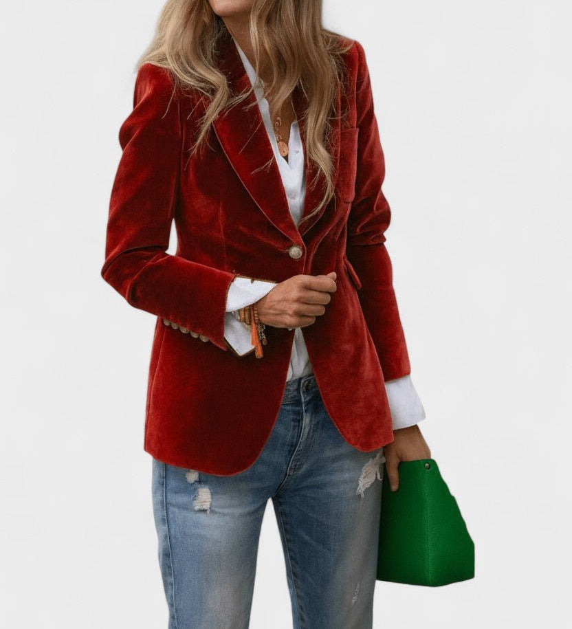 Klassisk Blazer med Elegant Snit og Tidløs Hverdagsstil