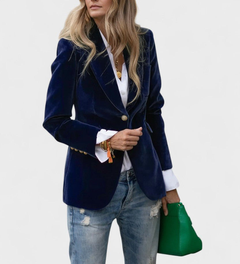 Klassisk Blazer med Elegant Snit og Tidløs Hverdagsstil