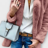 Kort Teddy Jakke med Lynlås – Blød Komfort og Casual Look