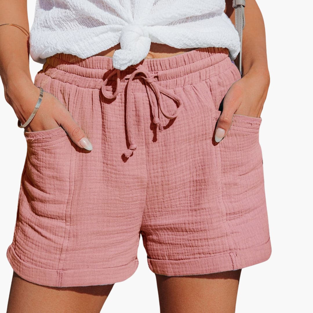 Bløde Shorts med Snøre og Elastisk Talje – Afslappet Sommerkomfort