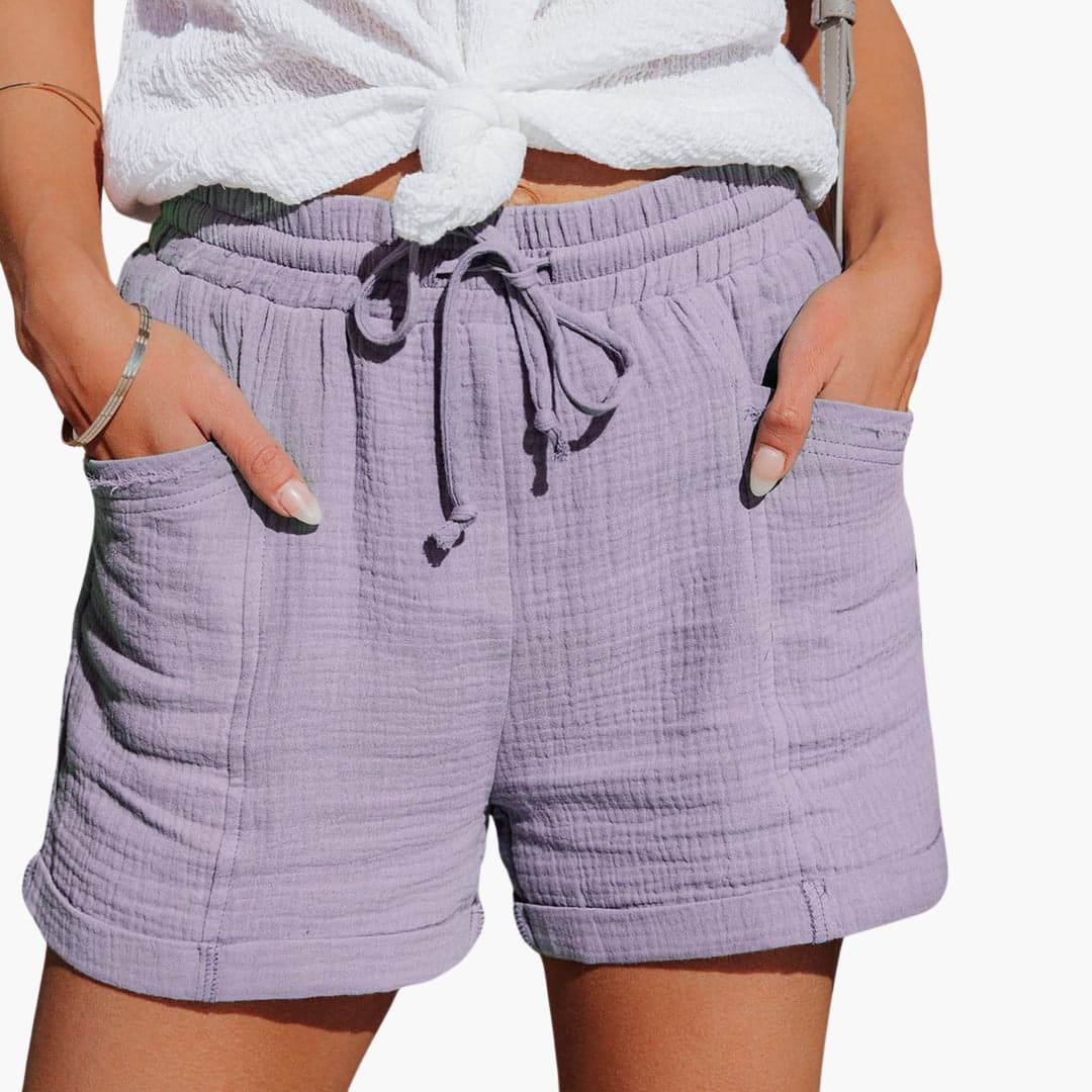 Bløde Shorts med Snøre og Elastisk Talje – Afslappet Sommerkomfort