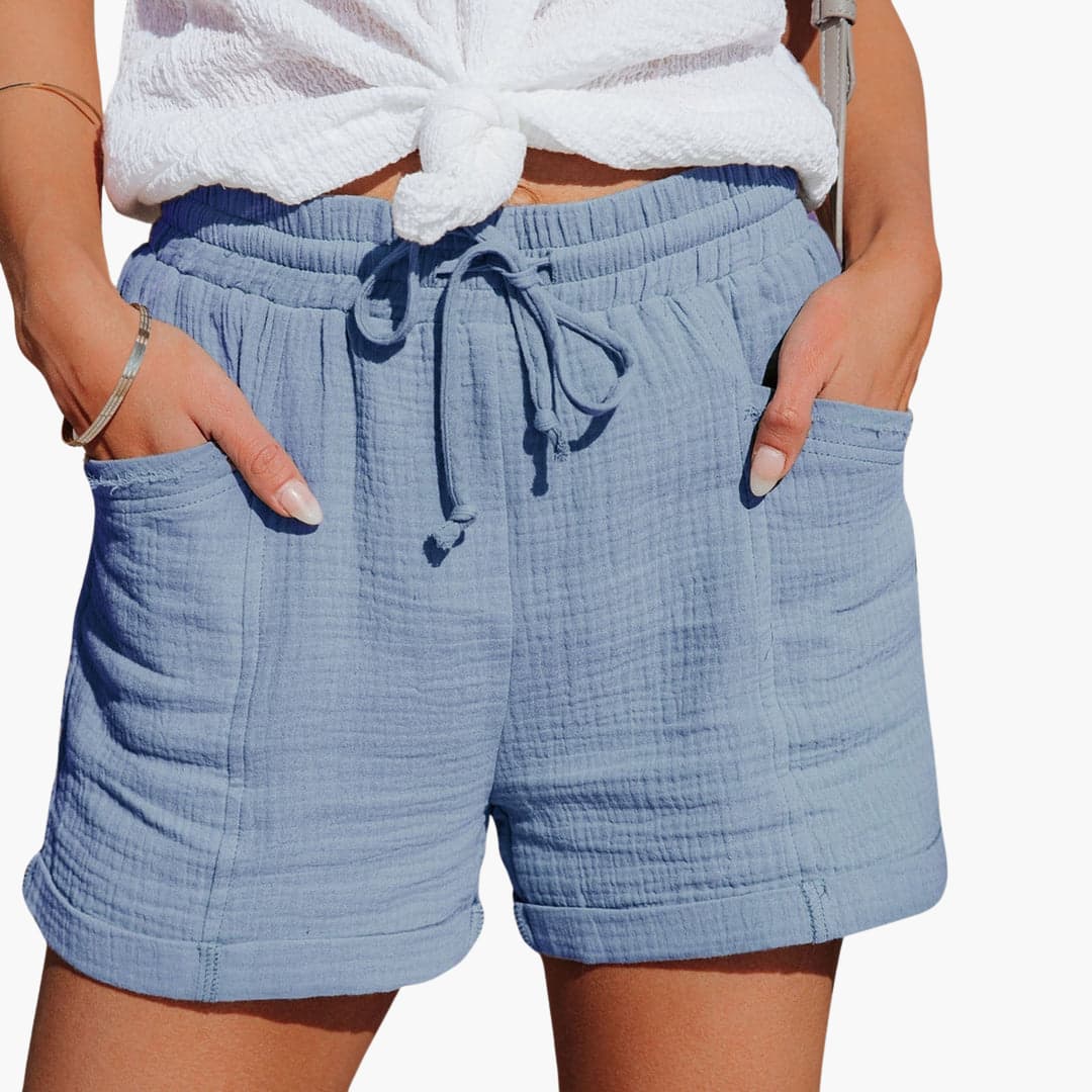 Bløde Shorts med Snøre og Elastisk Talje – Afslappet Sommerkomfort