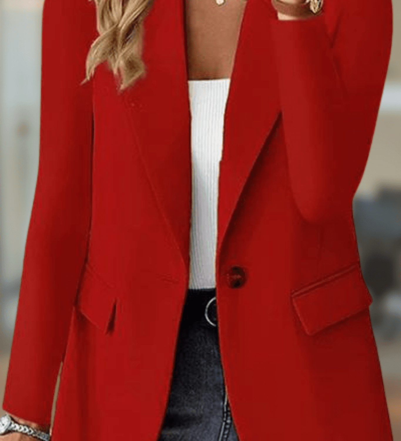 Klassisk Tailored Blazer – Elegant og Alsidig Stil til Hverdag og Job