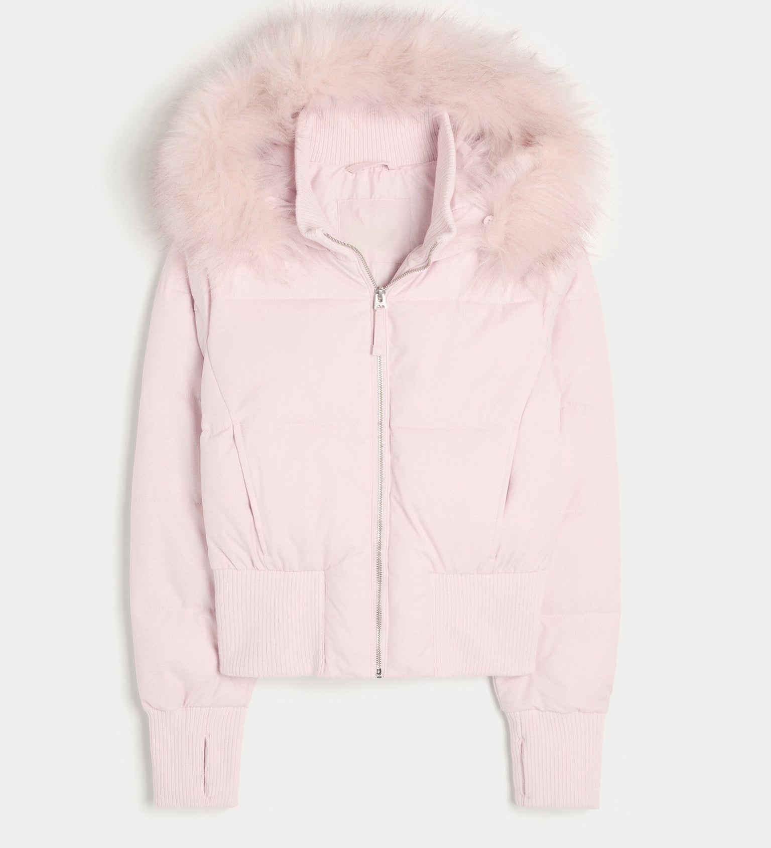 Kort Vatteret Jakke med Hætte og Moderne Casual Stil