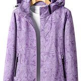 Let outdoor jakke med hætte og vandafvisende komfort