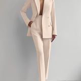 Skræddersyet Jakkesæt med Blazer og Bukser – Elegant Powerlook