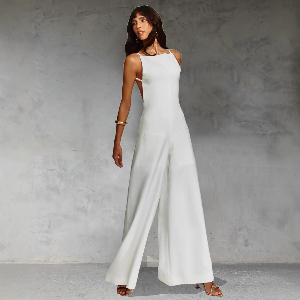 Elegant dame jumpsuit med brede ben og tidløst design