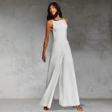 Elegant dame jumpsuit med brede ben og tidløst design