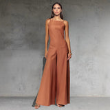 Elegant dame jumpsuit med brede ben og tidløst design