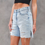 Distressed Denim Shorts med Slids – Cool & Råt Sommerlook