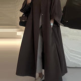 Lang Oversized Frakke med Elegant Silhuet
