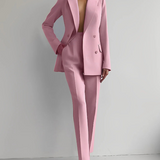 Skræddersyet Jakkesæt med Blazer og Bukser – Elegant Powerlook
