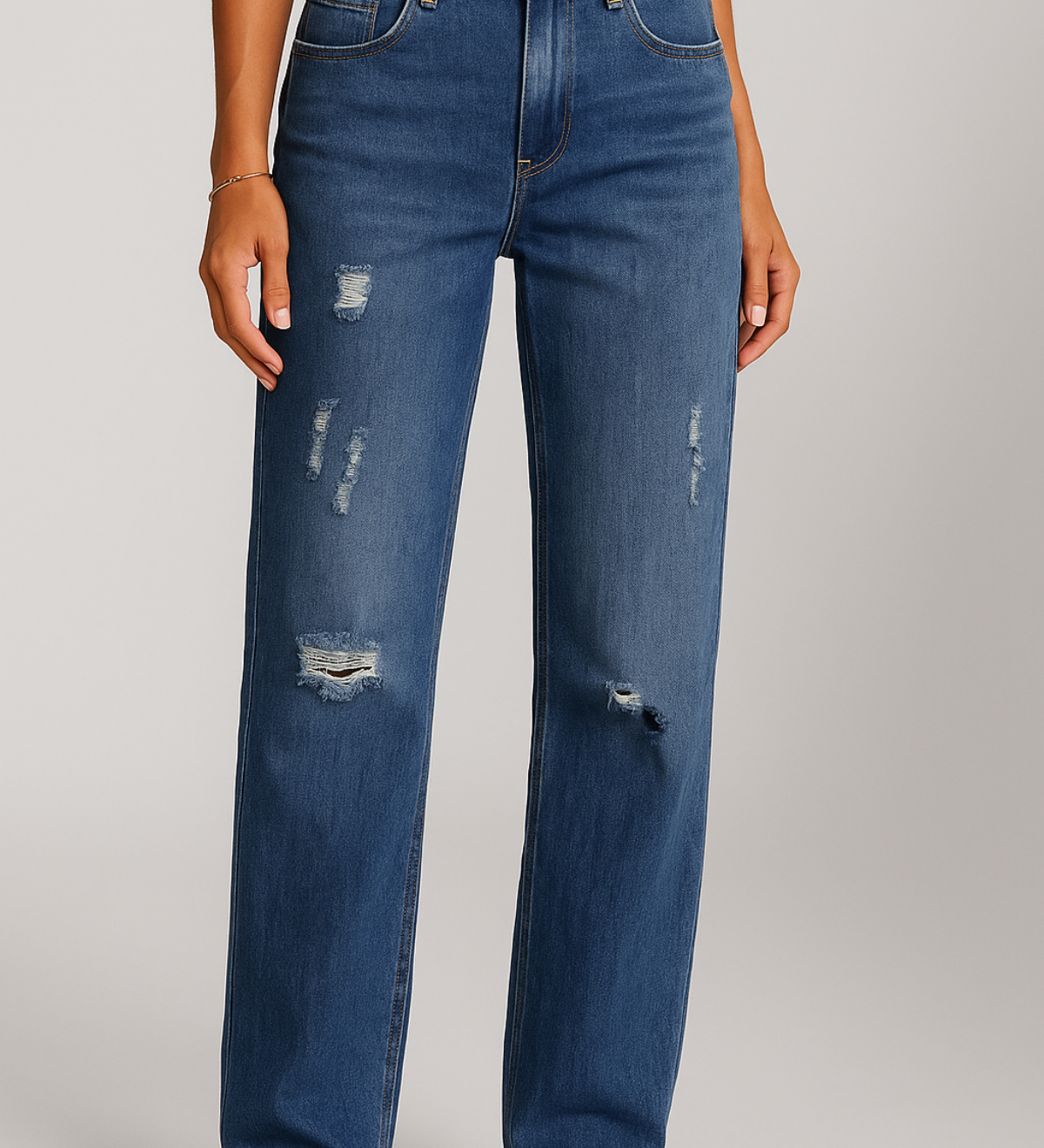 Straight leg jeans til kvinder – klassisk pasform og afslappet stil