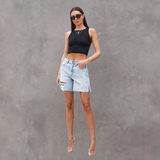 Distressed Denim Shorts med Slids – Cool & Råt Sommerlook