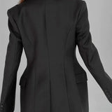 Figursyet Blazer med Skarpt Snit og Elegant Powerlook