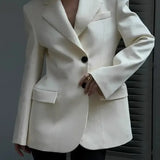 Figursyet Blazer med Skarpt Snit og Elegant Powerlook