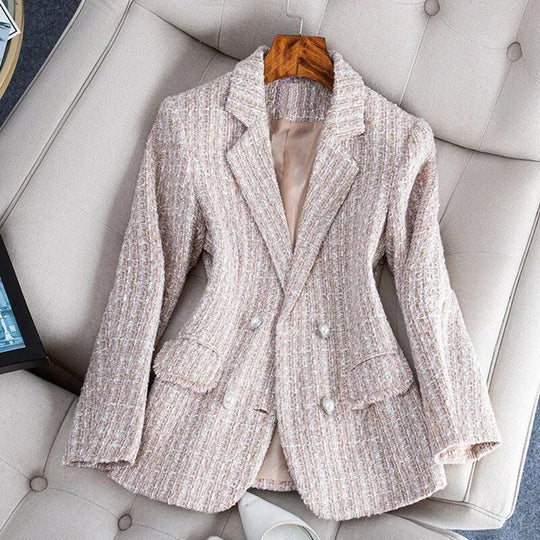 Elegant dame blazer i tweed design