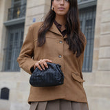 Oversize Blazer med Struktur – Lang Jakke til Kvinder